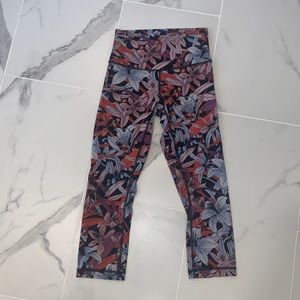 lululemon athletica Multicolor Leaf Print Leggings